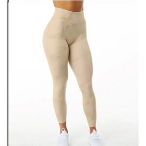 Alphalete Women's Alphalux Wonder leggings hazelnut cream marble active 27" S